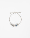 Pulseras Flexibles Metal Pulsera Flexible Dijes - Plateado Rodio