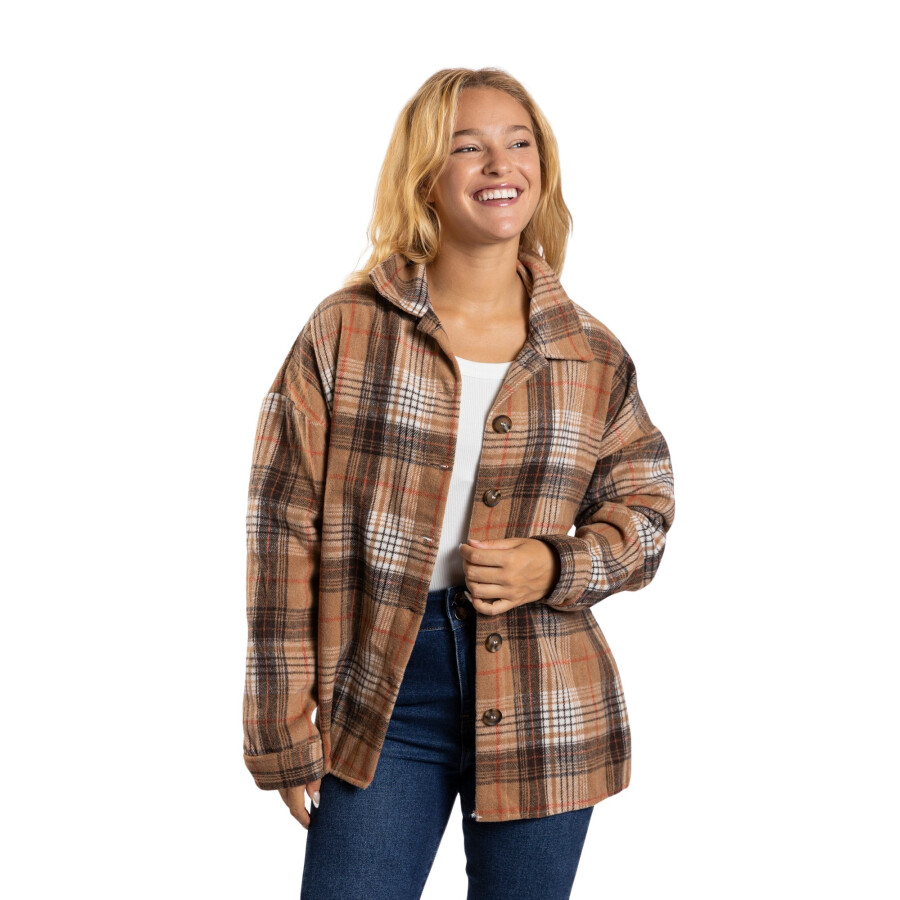 CHERRY FLANNEL SHIRT BROWN