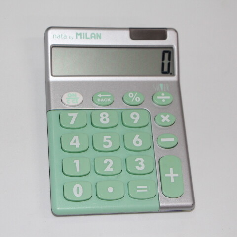 MAQUINA CALCULADORA MILAN NATA SILVER MAQUINA CALCULADORA MILAN NATA SILVER