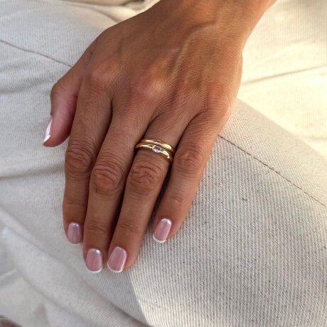 Anillo Cartier Circonia - Oro 18k Anillo Cartier Circonia - Oro 18k