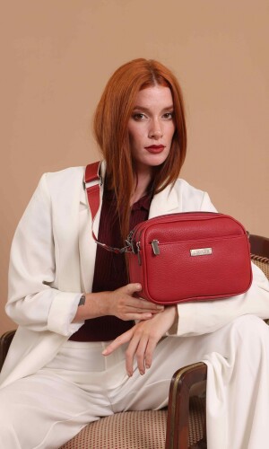 BANDOLERA MORRAL FRESIA ROJO