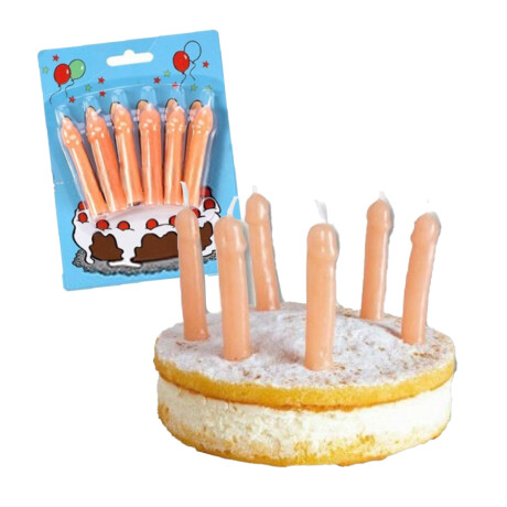 Pack 6 Velas de Pene Pack 6 Velas de Pene