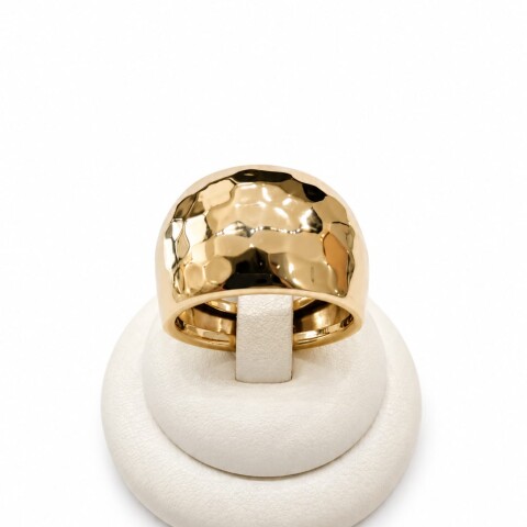Anillo martillado Oro 9 Kt Anillo martillado Oro 9 Kt