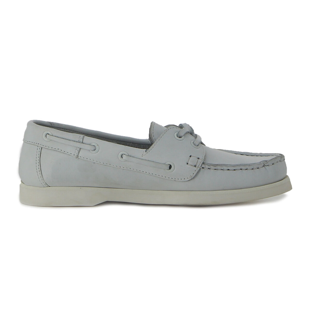 Zapato Country de Hombre Nautico Acord. Cuero 2529 - Blanco 