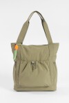 Mochila shopper de tela verde
