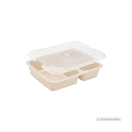 Tapa para Bandeja de 3 Compartimentos 22,1 x 16 x 4,8 cm Tapa para Bandeja de 3 Compartimentos 22,1 x 16 x 4,8 cm