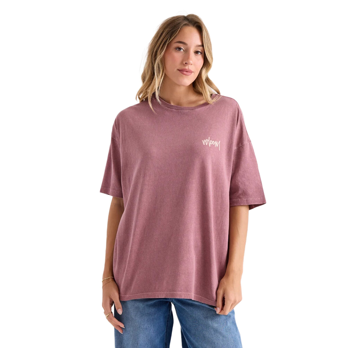 Remera Volcom Off The Grid Bad Tee - Bordó 