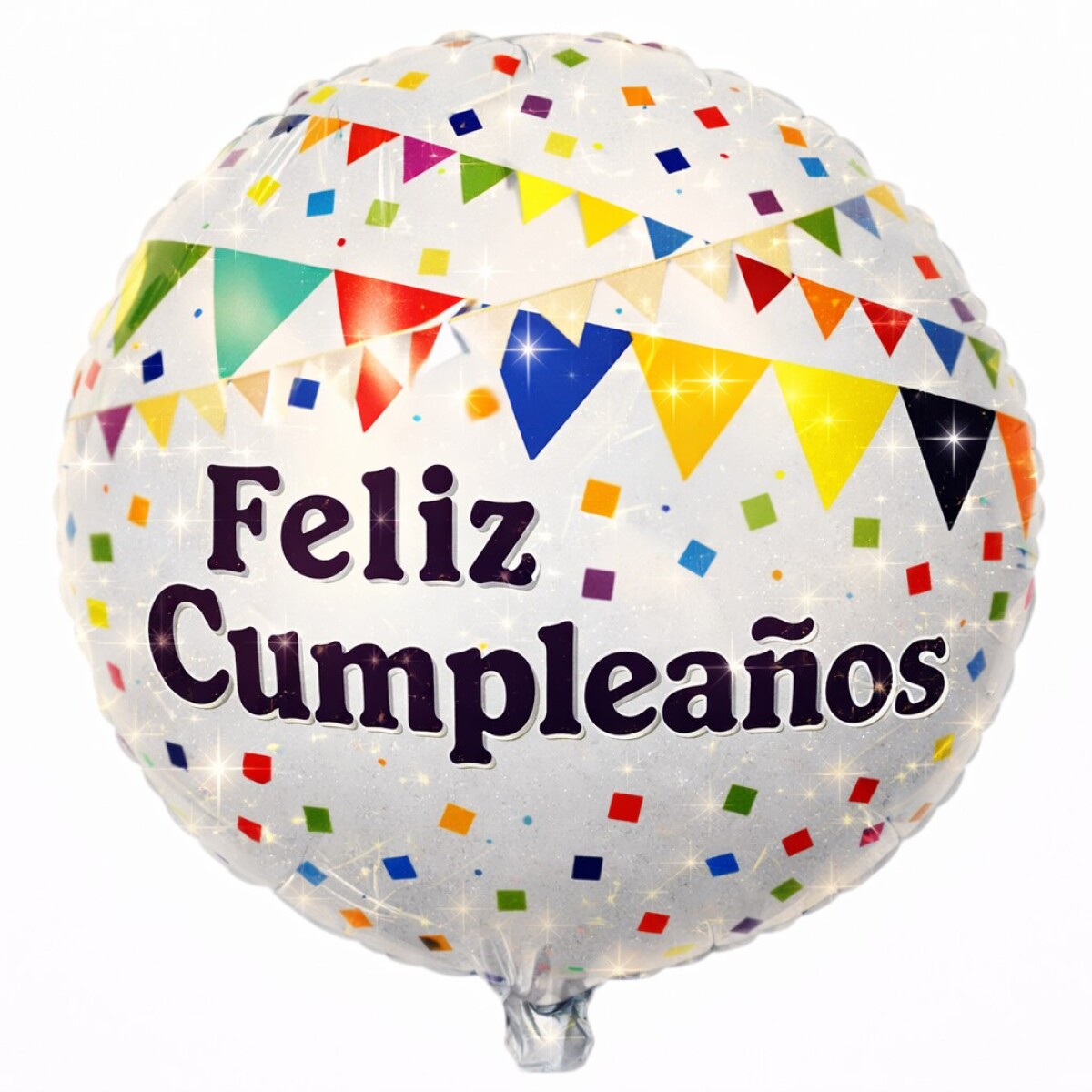 Globo Helio- Feliz cumpleaños banderines 