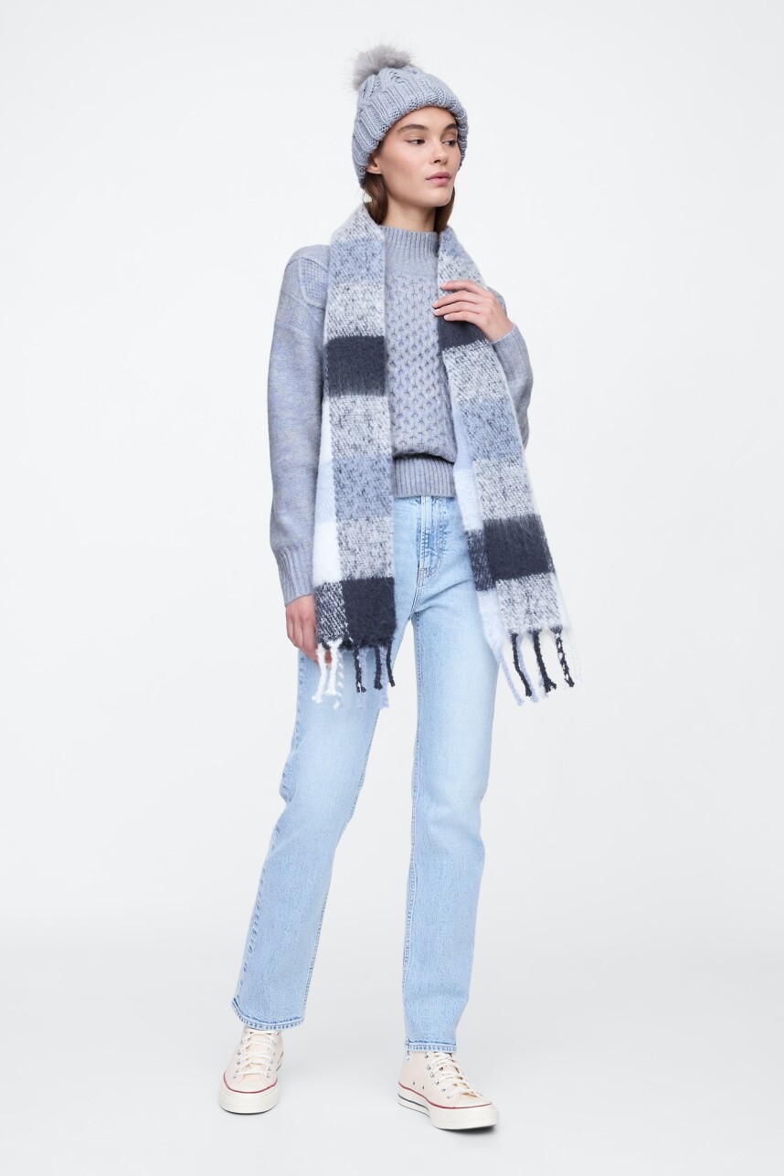 Buzo Polera Ochos Mujer Lt Blue Heather