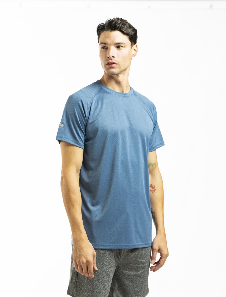 Remera Deportiva Overlock Indigo