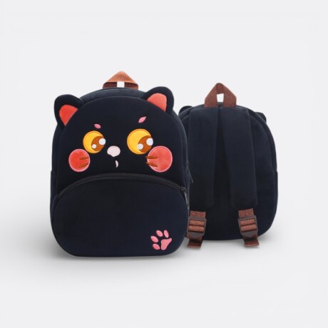 Mochila Preescolar Animales - Gatito Negro
