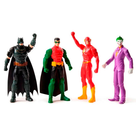 Pack X4 Figuras Dc Superheroes Batman Flash 15cm Pack X4 Figuras Dc Superheroes Batman Flash 15cm