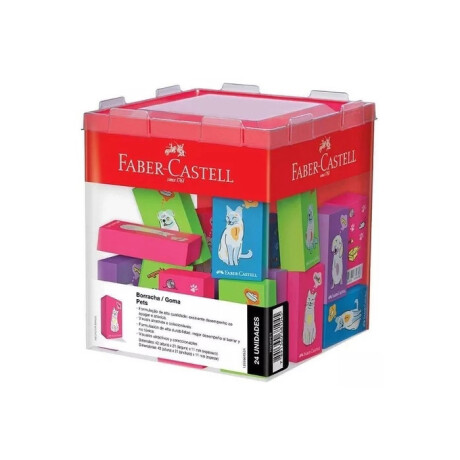 Goma de Borrar Faber Castell x 24 Pets