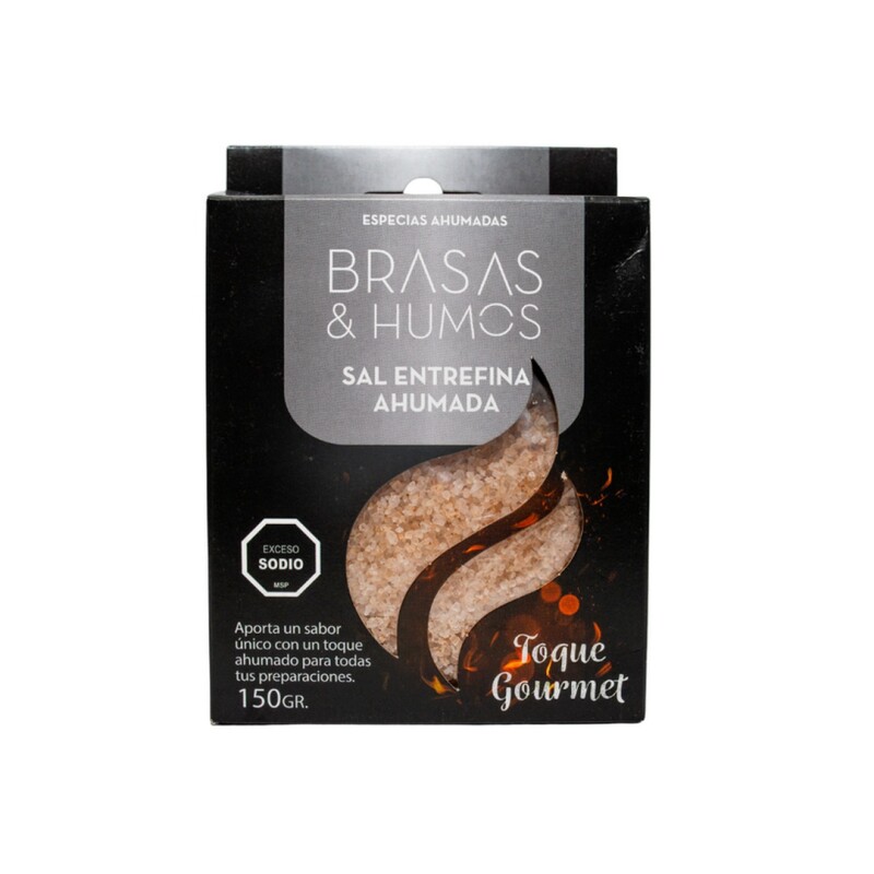 BRASAS Y HUMOS SAL ENTREFINA AHUMADA 150G Brasas Y Humos Sal Entrefina Ahumada 150g