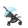 Coche Nik con capota de lluvia Light Blue