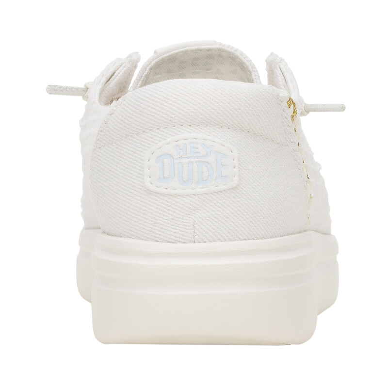Wendy Rise Perf Canvas - Mujer White