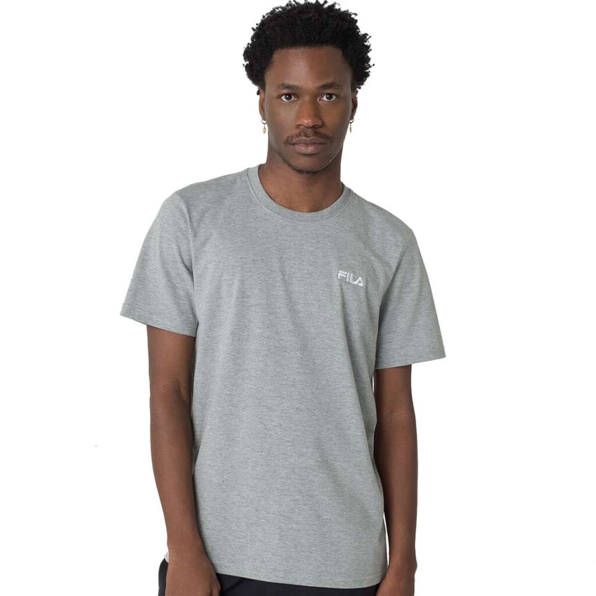 Fila Remera Masculina Classic - Gris-Blanco 