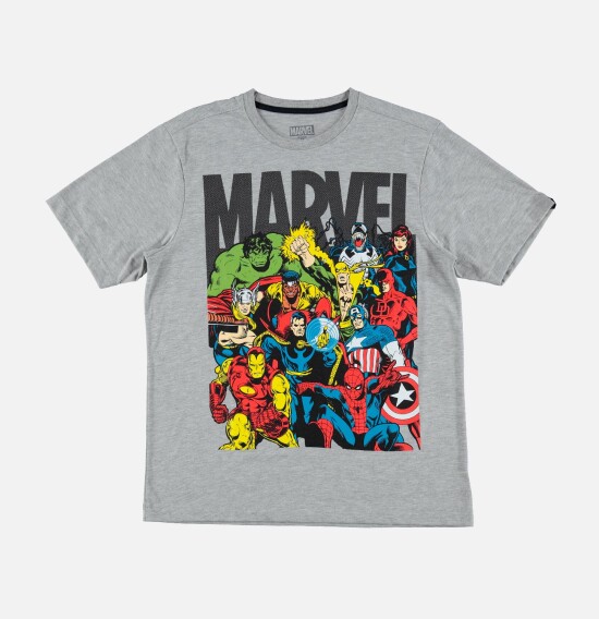 Camiseta m/c hombre Marvel GRIS MELANGE