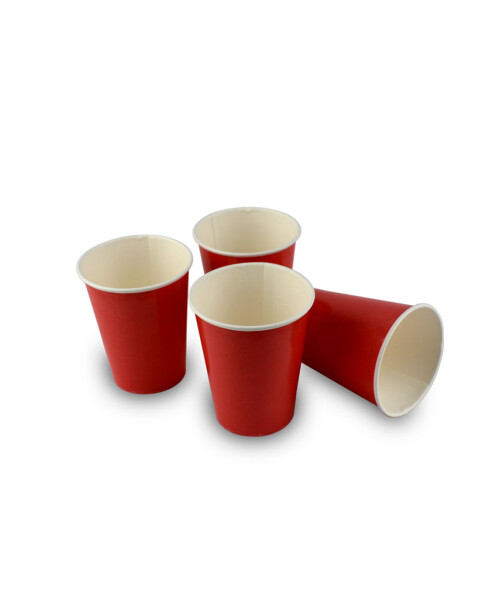 VASO POLIPAPEL 8 OZ ROJO