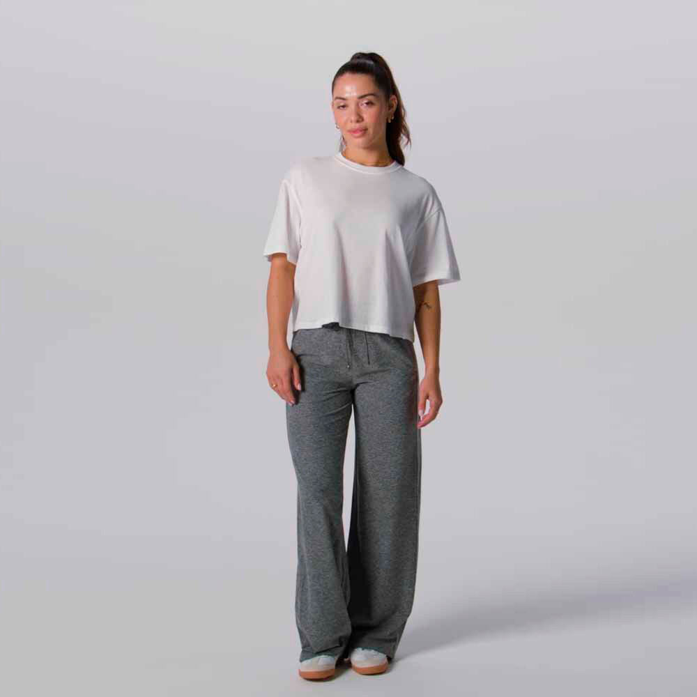 Top Training 100% Cotton Boxy Tee Mujer Green Abyss