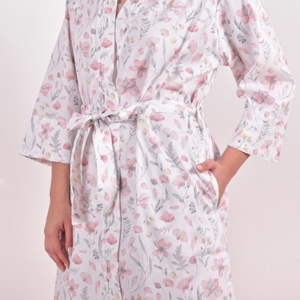 Bata Damas Flores Rosa P/M
