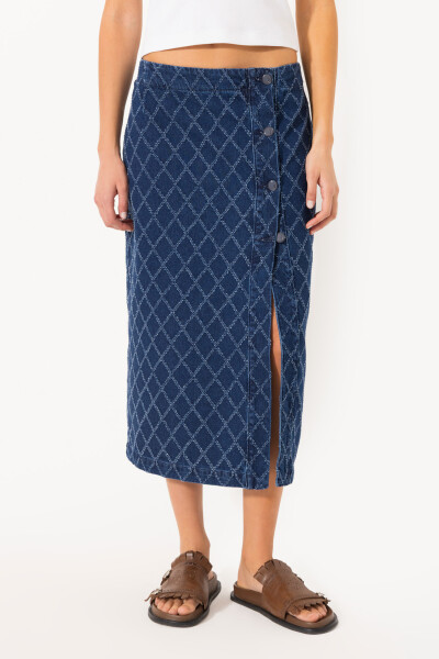 POLLERA SQUARE Azul