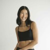 Top Cora – Bikini con copas removibles y protección UV+50 Negro