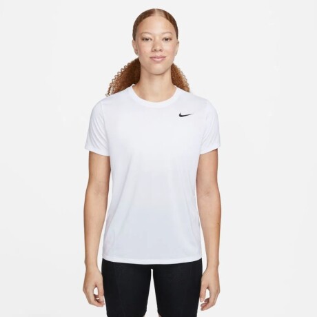 Remera Nike Training Dama Df Tee Rlgd Lbr White S/C