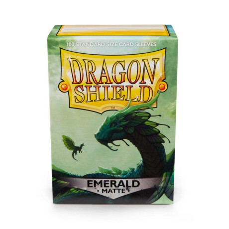 Dragon Shield: 100 Standard Sleeves - Emerald Matte Dragon Shield: 100 Standard Sleeves - Emerald Matte