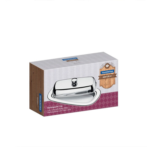Mantequera con tapa modelo SERVICE, 200x115mm. -TRAMONTINA TF1440