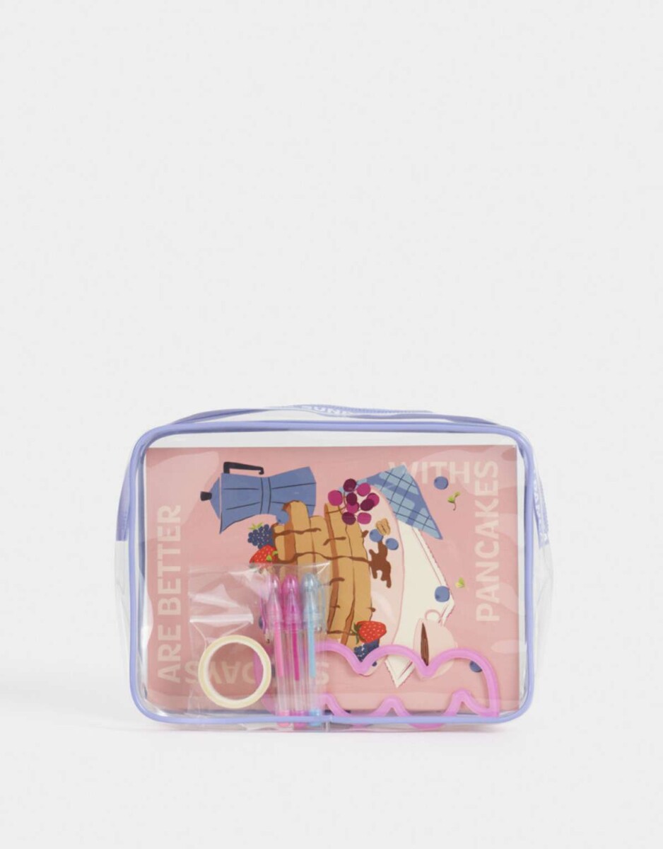 Set De Librería En Pouch - Combinacion Multicolor 