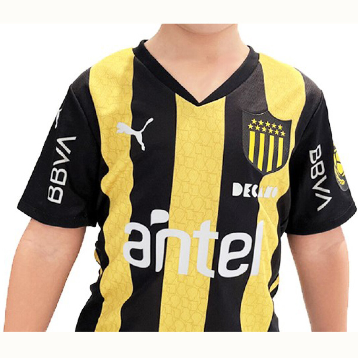 Camiseta Peñarol Kids 22 Puma - Amarillo/Negro 