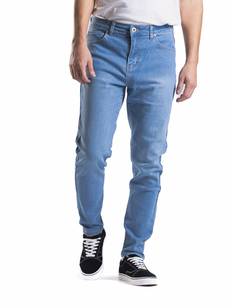 Jean Slim Fit Largo 30 Celeste