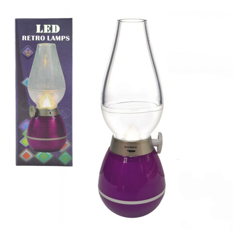 Farol vintage recargable con regulador de luz Farol Vintage Recargable Con Regulador De Luz