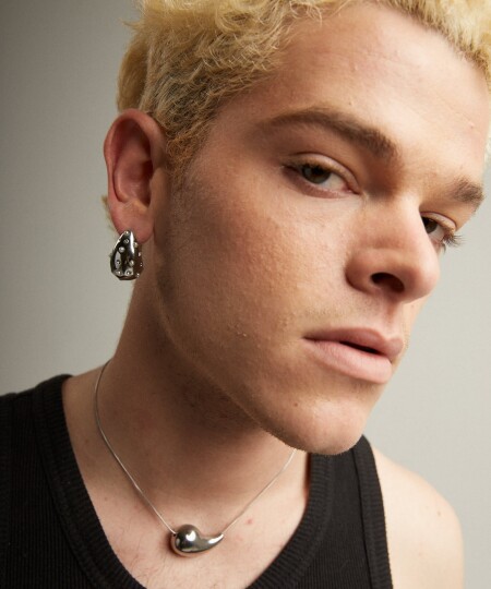COLLAR DROP SILVER