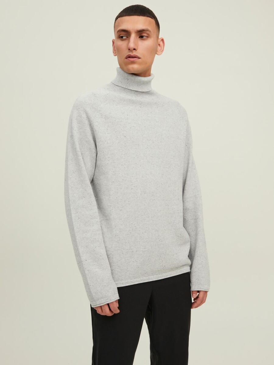 Sweater Hill Cuello Subido - Light Grey Melange 