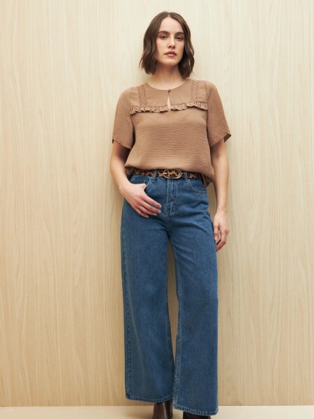 BLUZA ALLIOE BUTTER MARRON