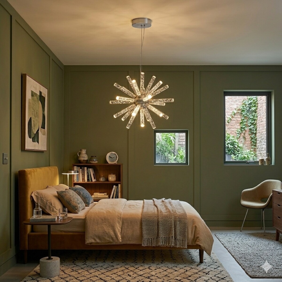 Colgante Led esfera 18 luces 50W Dimerizable 