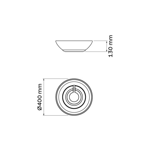 Maceta "INDI" Ø40 x 13cm. verde oliva con plato -TRAMONTINA TD0324