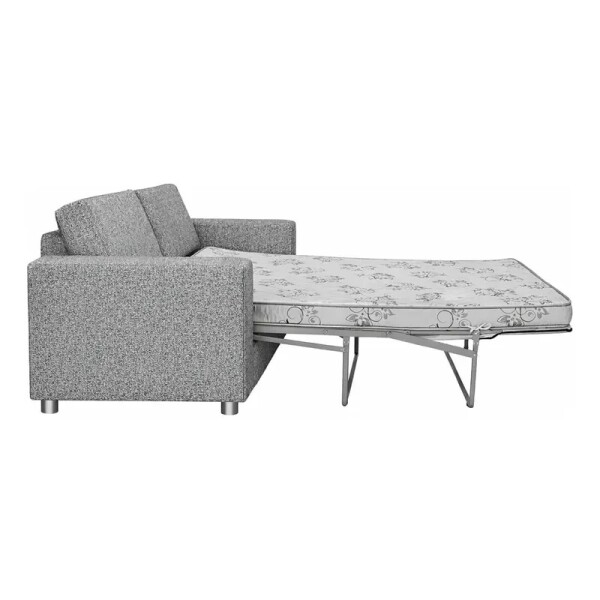 SOFA CAMA 2 PLAZAS - TELA GRIS CON PUNTOS NEGROS y CRUDOS SOFA CAMA 2 PLAZAS - TELA GRIS CON PUNTOS NEGROS y CRUDOS