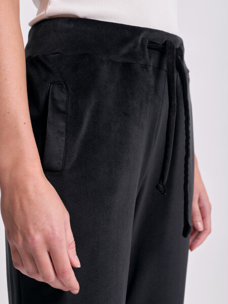 Pantalón jogger plush Negro