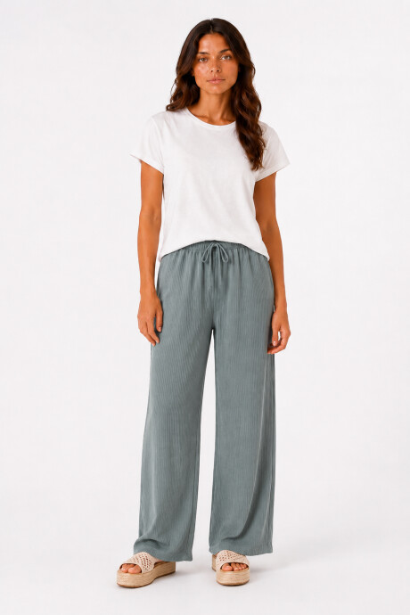 Pantalon Polenv Verde Azulado