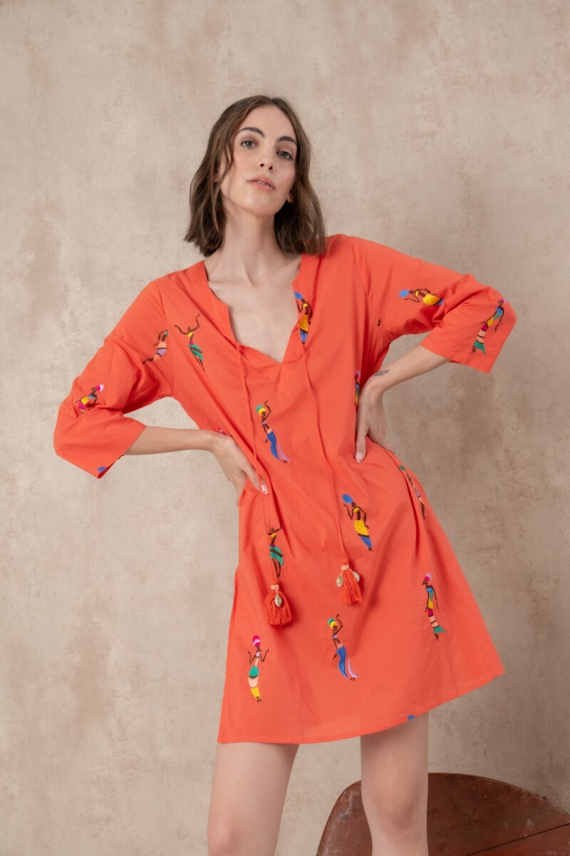 Vestido bordado 