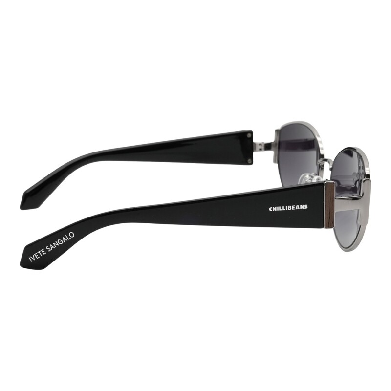Lentes de Sol Chilli Beans Sintra Negro - Plateado