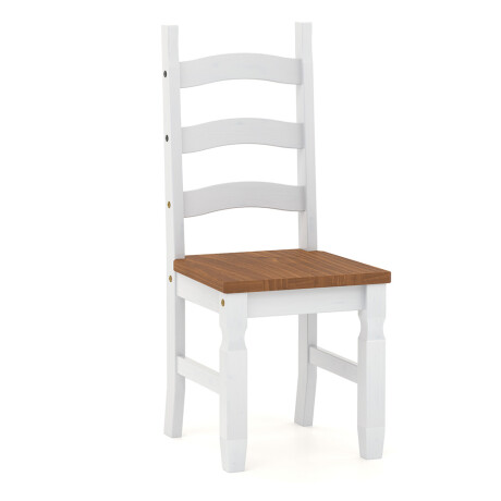 Juego de Comedor 6 Sillas Línea Naturale Blanco/Roble