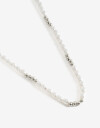 Collares Cortos Perlas Collar Corto Perlas Y Metal - Plateado Rodio