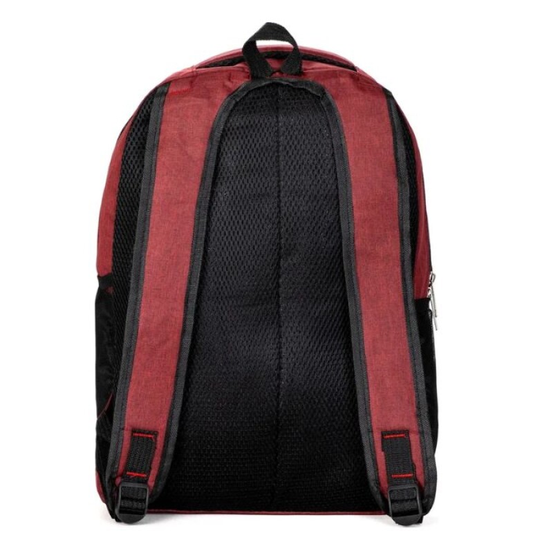 Mochila Liceal Escolar Urbana 3 Cierres ROJO