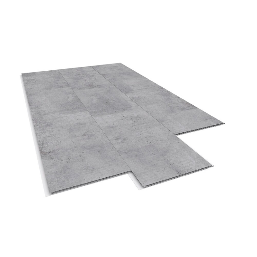 REVESTIMIENTO PVC PARA PARED MODELO CONCRETO 0.25X6 MTS / ESPESOR: 10MM Revestimiento Pvc Para Pared Modelo Concreto 0.25x6 Mts / Espesor: 10mm