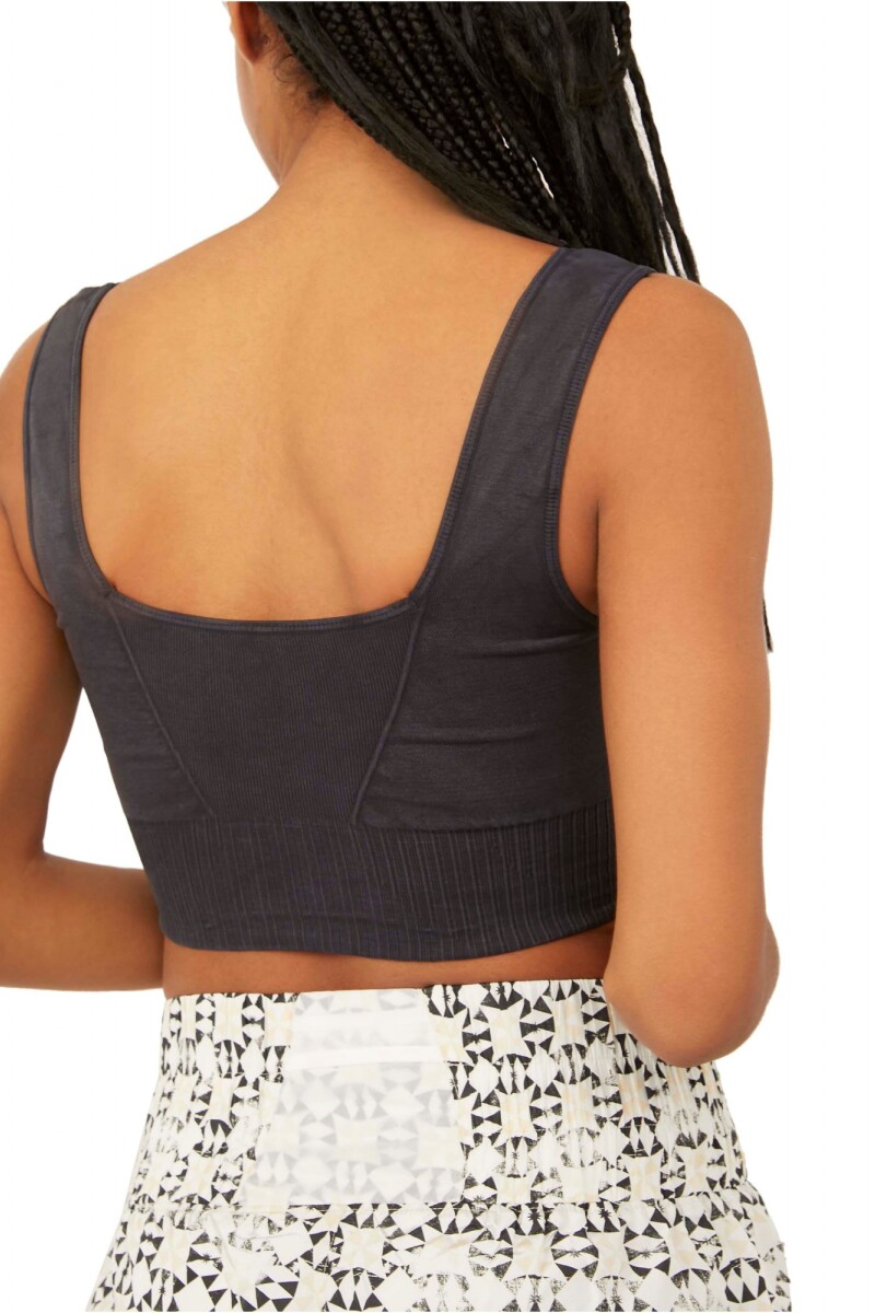 SQUARE NECK GOOD KARMA BRA Negro