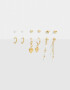 Aros Sets Con perlas Set De Aros Con Perlas - Dorado